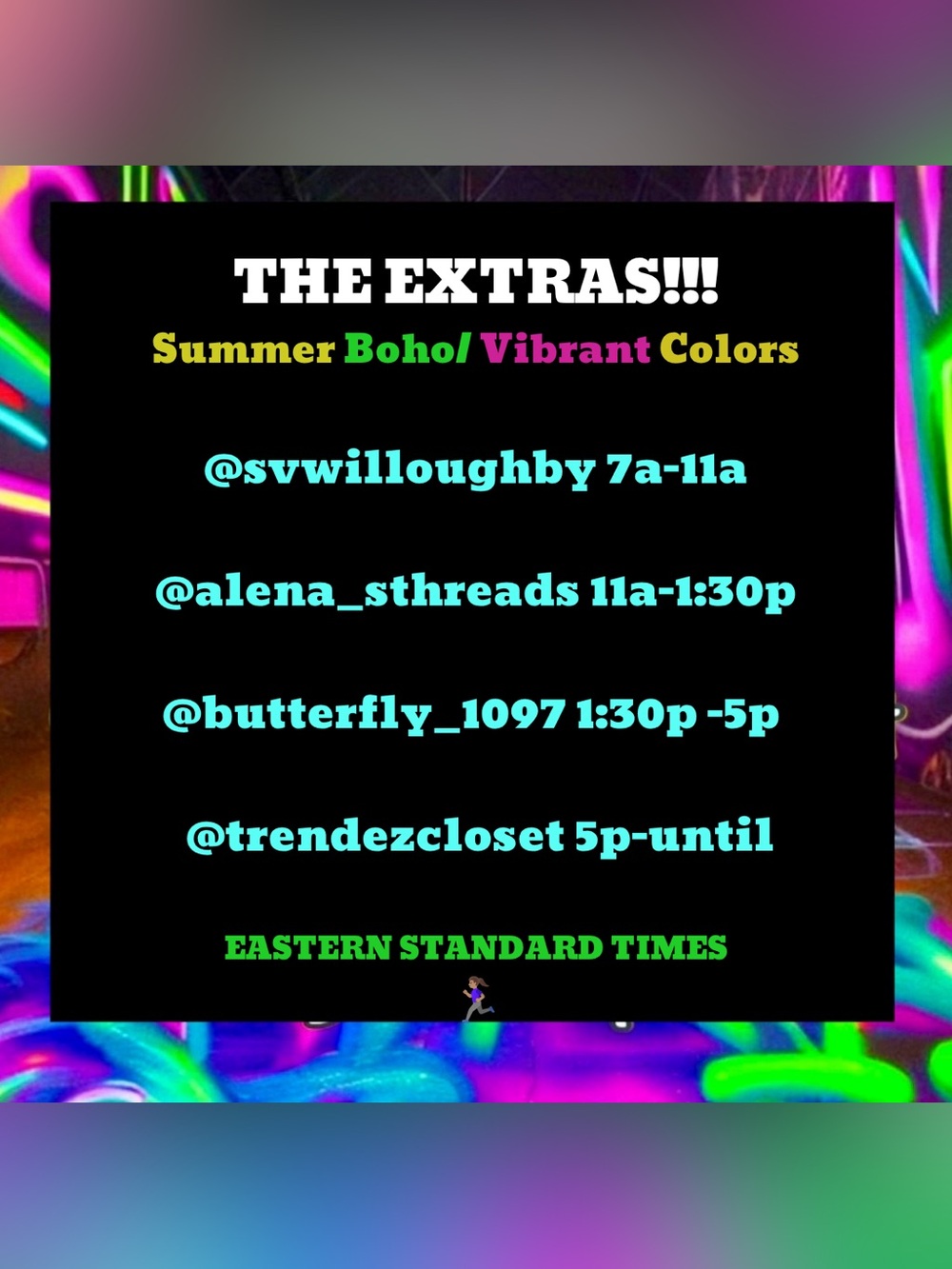 The EXTRAS Share Show Marathon! 7/23/26 SUMMER BOHO & VIBRANT COLORS!!!